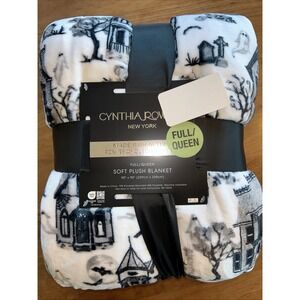 VIRAL CYNTHIA ROWLEY HALLOWEEN HAUNTED HOUSE SOFT PLUSH BLANKET FULL/QUEEN